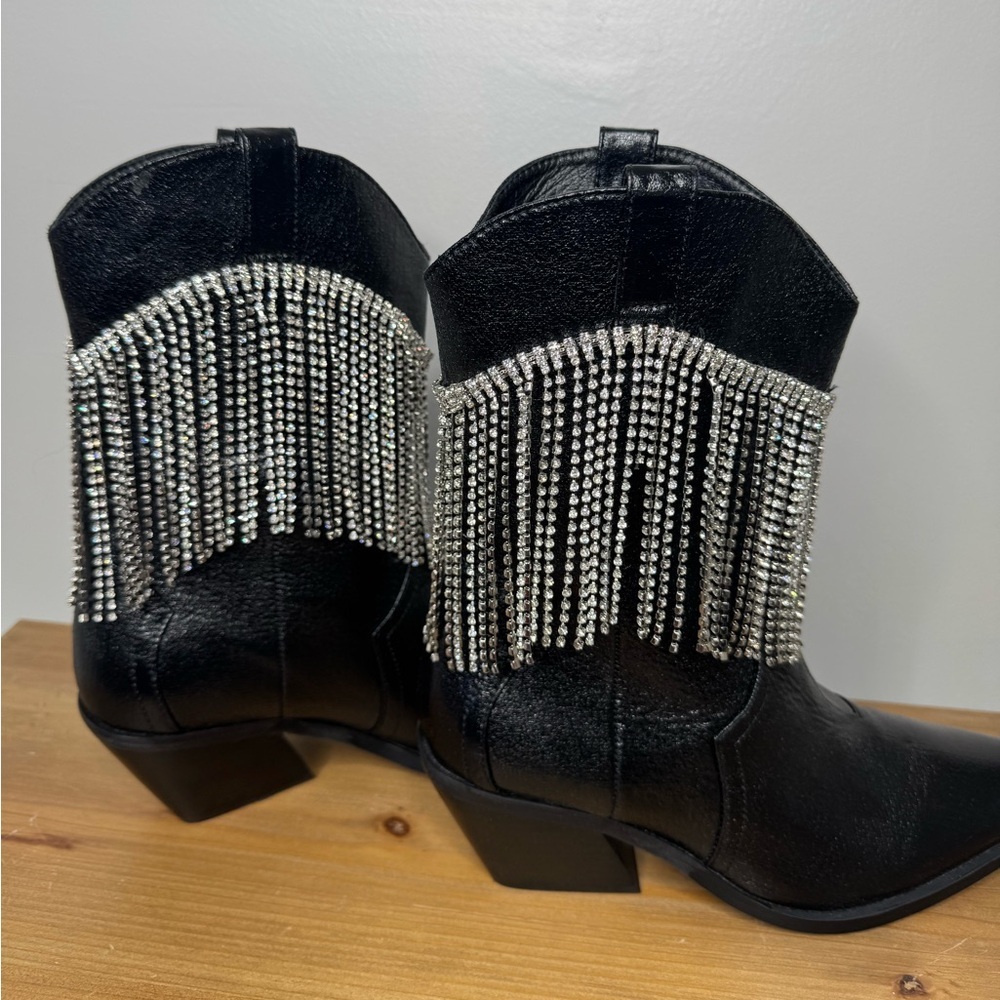 NEW BILLINI women's elton boots in black crinkle diamante - Picture 5 of 7